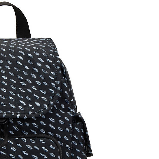 Kipling City Pack Mini Printed Backpack Ryggsäck Svarta | SE 1194MQ